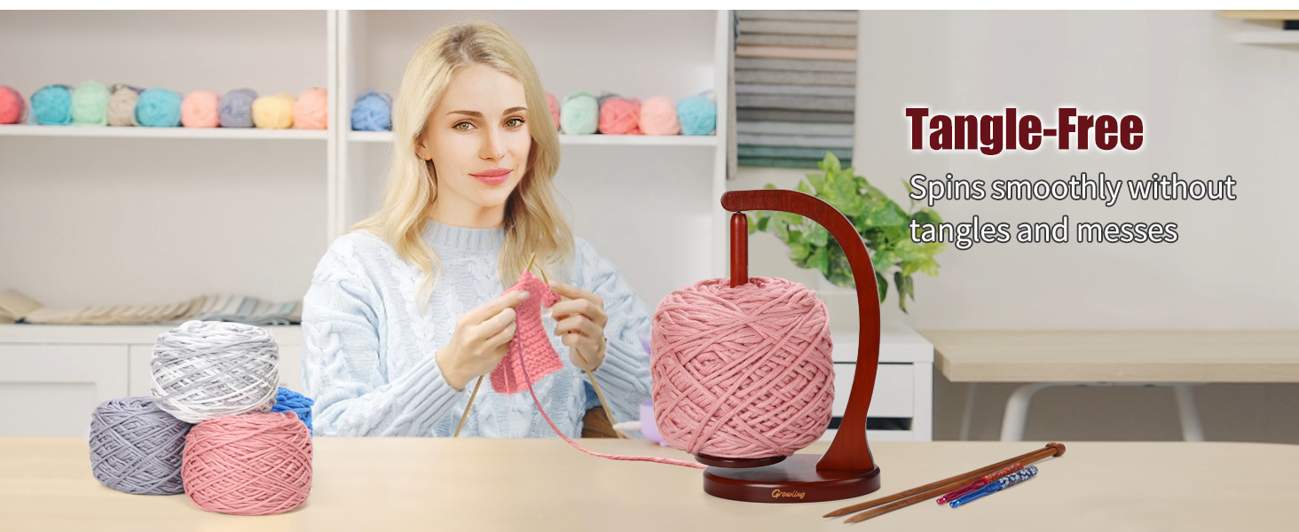yarn holder for crocheting